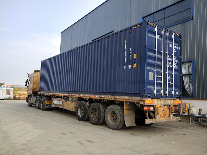 純水一號越南晶科項目150噸硅片清洗用超純水設備順利運抵越南。